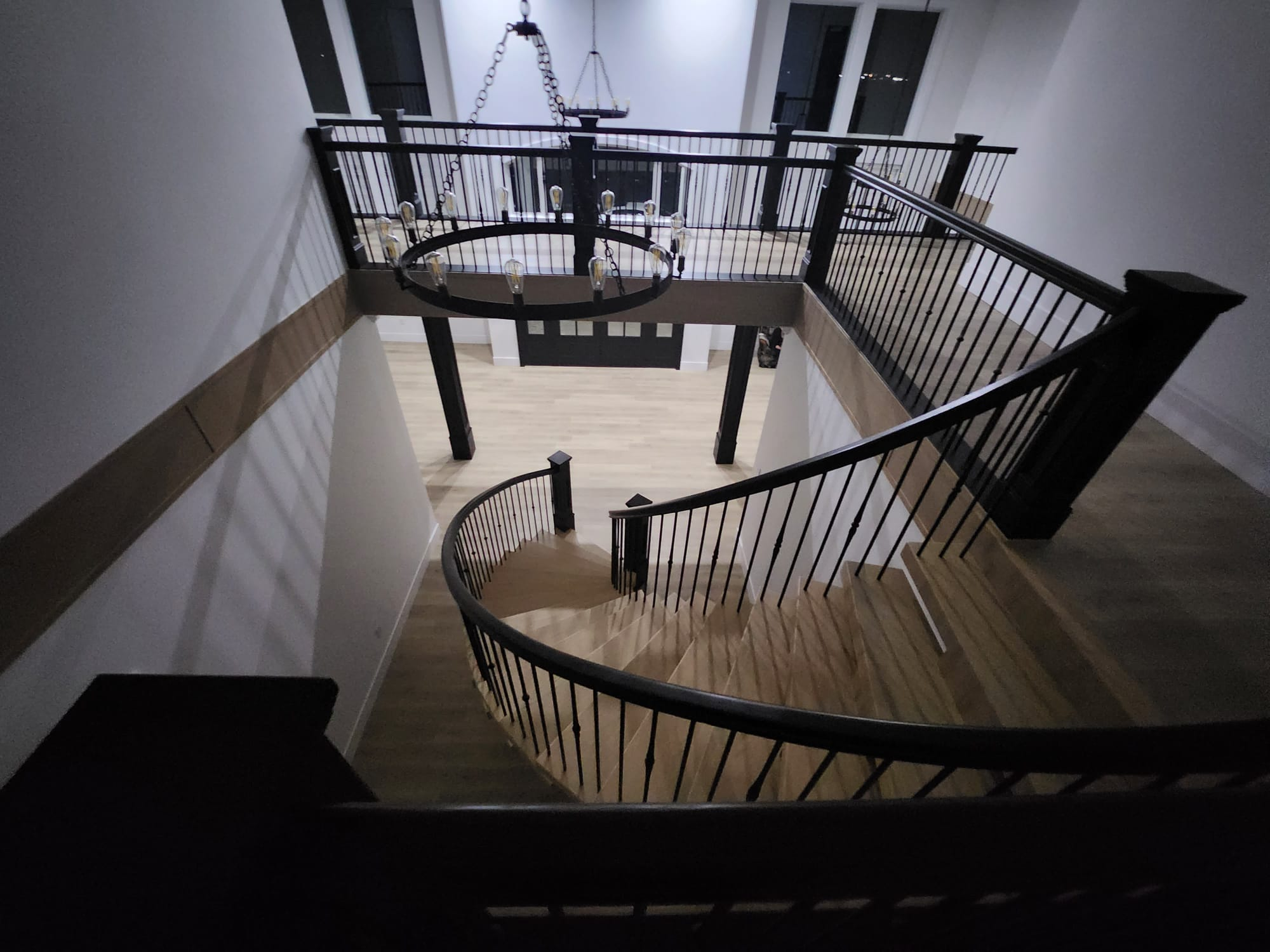 new build timber frame project interior