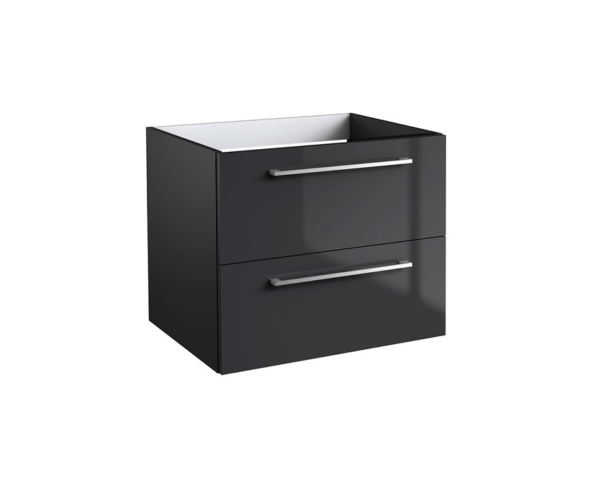 Radiance (600mm-2 Drawer) Wall Hung Vanity Unit – Anthracite