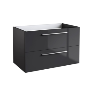 Radiance (800mm-2 Drawer) Wall Hung Vanity Unit – Anthracite