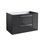 Radiance (800mm-2 Drawer) Wall Hung Vanity Unit – Anthracite