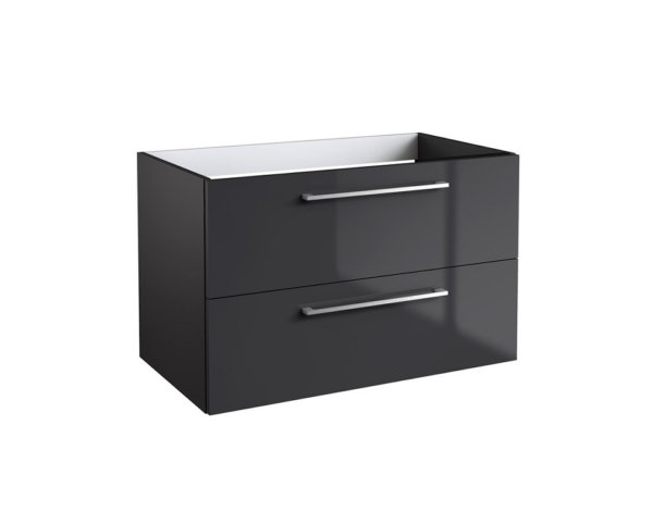 Radiance (800mm-2 Drawer) Wall Hung Vanity Unit – Anthracite