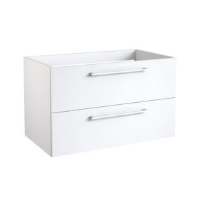Radiance (800mm-2 Drawer) Wall Hung Vanity Unit – Glossy White