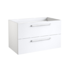 Radiance (800mm-2 Drawer) Wall Hung Vanity Unit – Glossy White