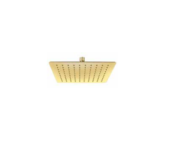 Square Overhead Shower (200x200mm) – Brushed Gold