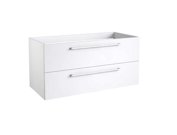 Radiance (1000mm-2 Drawer) Wall Hung Vanity Unit – Glossy White