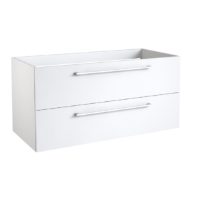 Radiance (1000mm-2 Drawer) Wall Hung Vanity Unit – Glossy White