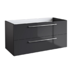 Radiance (1000mm-2 Drawer) Wall Hung Vanity Unit – Anthracite