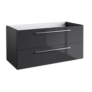 Radiance (1000mm-2 Drawer) Wall Hung Vanity Unit – Anthracite
