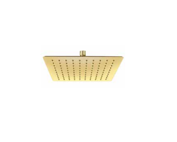 Square Overhead Shower (250x250mm) – Brushed Gold