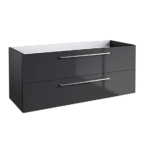 Radiance (1200mm-2 Drawer) Wall Hung Vanity Unit – Anthracite