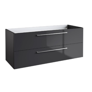 CITY39 (500mm-2 Drawer) Wall Hung Vanity Unit – Anthracite