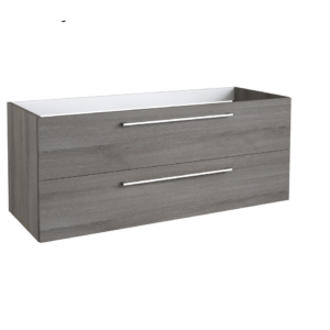 Radiance (1200mm-2 Drawer) Wall Hung Vanity Unit – Grey Ash