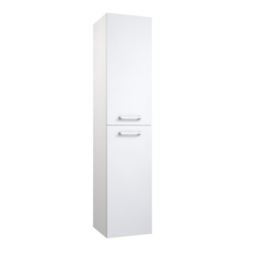 Radiance (1600mm-2 Door): Wall Hung Storage Unit – Glossy White