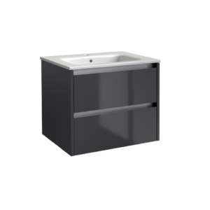 CITY39 (600mm-2 Drawer) Wall Hung Vanity Unit – Anthracite