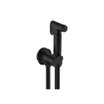 Douche Kit (Round) with Anti-Flood Safety Valve – Matt Black