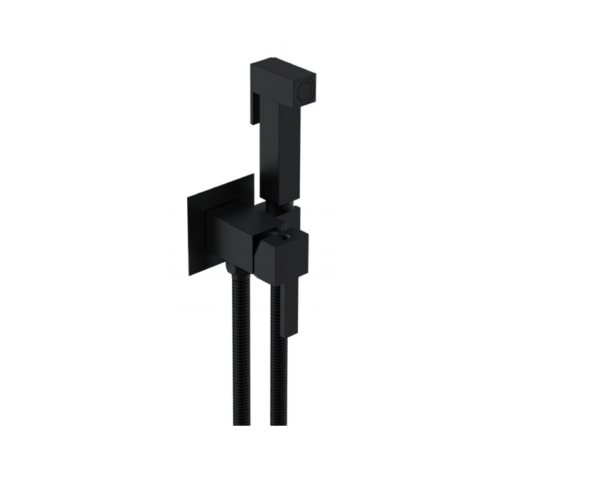 Douche Kit (Square) Manual Mixer – Matt Black