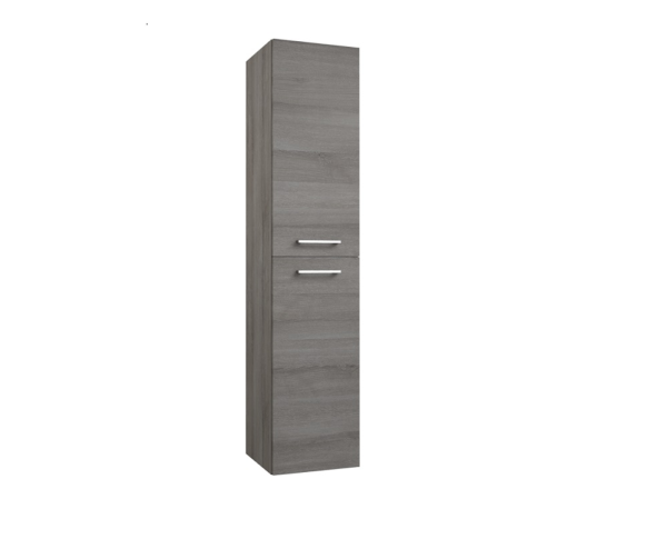 Radiance (1600mm-2 Door): Wall Hung Storage Unit – Grey Ash