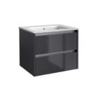 CITY39 (800mm-2 Drawer) Wall Hung Vanity Unit – Anthracite