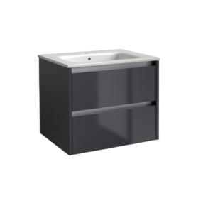 CITY39 (800mm-2 Drawer) Wall Hung Vanity Unit – Anthracite