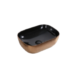 Art Basin (455x325x135mm) – Gloss Rose Gold & Black
