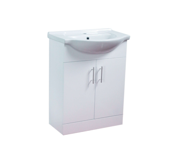 Alpha (650mm-2 Door) Floor Standing Vanity with Basin