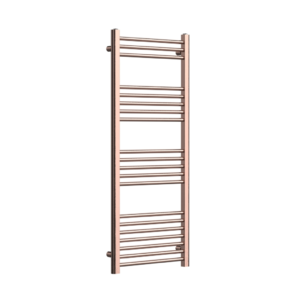 Dual Fuel Towel Rail (1400x500mm) – Brushed Rose Gold