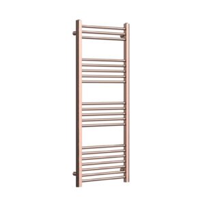 Dual Fuel Towel Rail (800x500mm) – Brushed Rose Gold