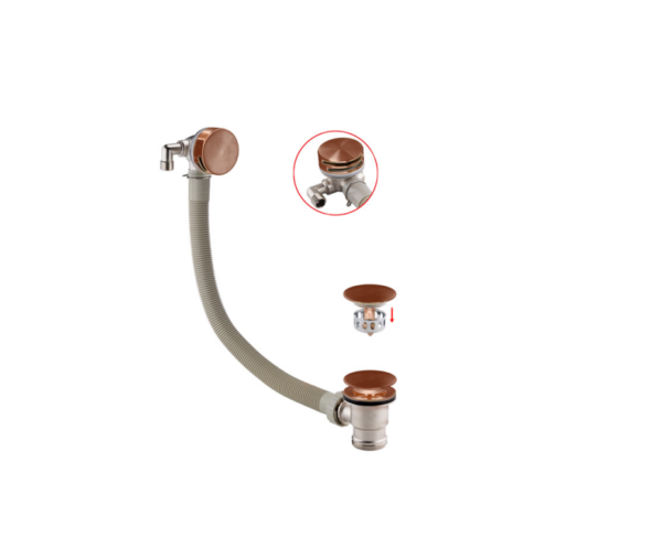Treviso Bath Filler – Brushed Rose Gold