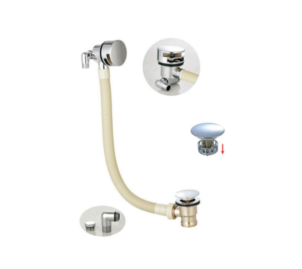 Bath Filler with Click Clack Waste (Round) (BO-BF90SLEC)