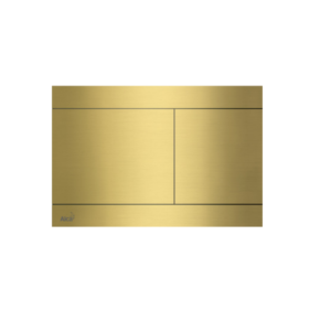 Square Brushed Gold Plate