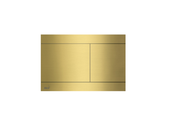 Square Brushed Gold Plate