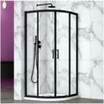 Black Quadrant Shower Enclosure (1950mm, 8mm Thickness)