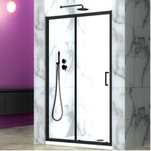 Black Sliding Shower Door (1950mm, 8mm Thickness)