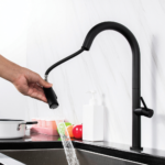 Grace Single Lever Kitchen Mixer (Matt Black)