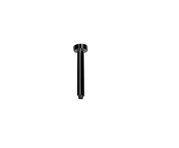 Round Ceiling Shower Arm (150mm) – Matt Black