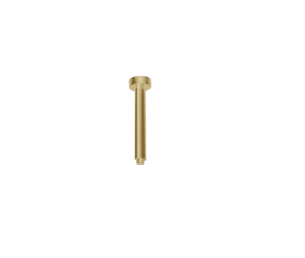 Round Ceiling Shower Arm (150mm) – Brushed Gold