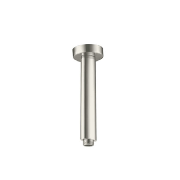 Round Ceiling Shower Arm (150mm) – Brushed Nickel