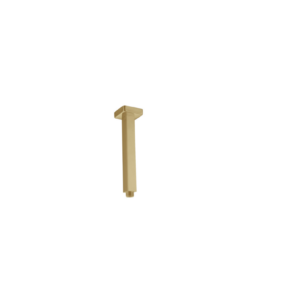 Square Ceiling Shower Arm (150mm) – Brushed Gold