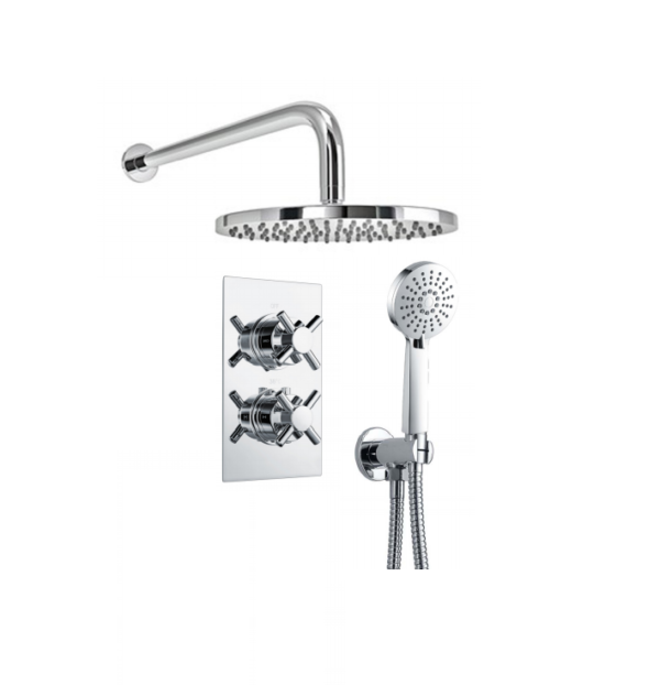 BO-CRSPACK2: Thermostatic Concealed Shower Pack (Cross & Round)