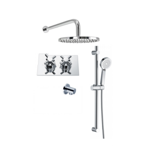 BO-CRSPACK3RH: Thermostatic Concealed Shower Pack (Cross & Round)