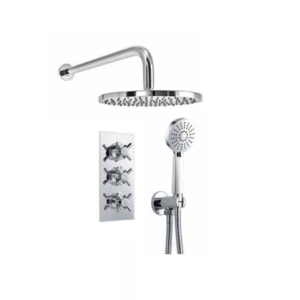 BO-CRSPACK4: Thermostatic Concealed Shower Pack (Cross & Round)