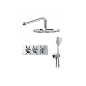 BO-CRSPACK4H: Thermostatic Concealed Shower Pack (Cross & Round)