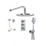 BO-CRSPACK6: Thermostatic Concealed Shower Pack (Cross & Round)