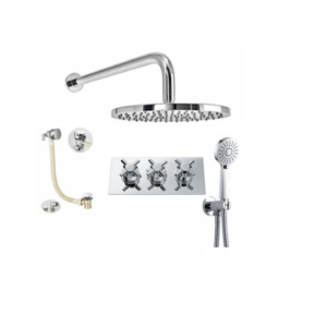 BO-CRSPACK6H: Thermostatic Concealed Shower Pack (Cross & Round)