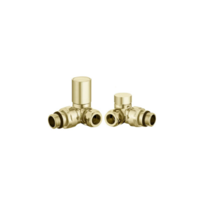 Corner Radiator Valve – Brushed Gold