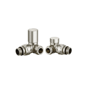 Corner Radiator Valve – Brushed Nickel