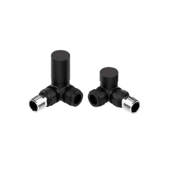 Corner Radiator Valve – Matt Black