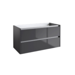 CITY46 (1000mm-2 Drawer) Wall Hung Vanity Unit – Anthracite