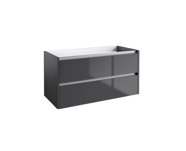 CITY46 (1000mm-2 Drawer) Wall Hung Vanity Unit – Anthracite