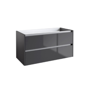 CITY46 (1000mm-2 Drawer) Wall Hung Vanity Unit – Anthracite